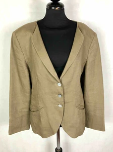 CERRUTI 1881 PARIS VINTAGE '70 Giacca Donna Lino Linen Woman Jacket Sz.L - 46 - Imagen 1 de 6