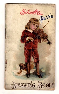 Schaeffer Piano Drawing Book, advertising booklet, Chicago, IL 1888 - Picture 1 of 6