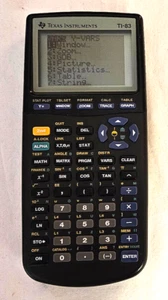 Texas Instruments TI-83 Graphing Calculator Gray/Black Works Tested - Picture 1 of 3