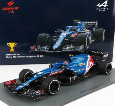 Spark 2021 RENAULT F1 A521 E-TECH 20B WINNER HUNGARY GP OCON #31 1:18*New!*NICE! - Image 1 of 2