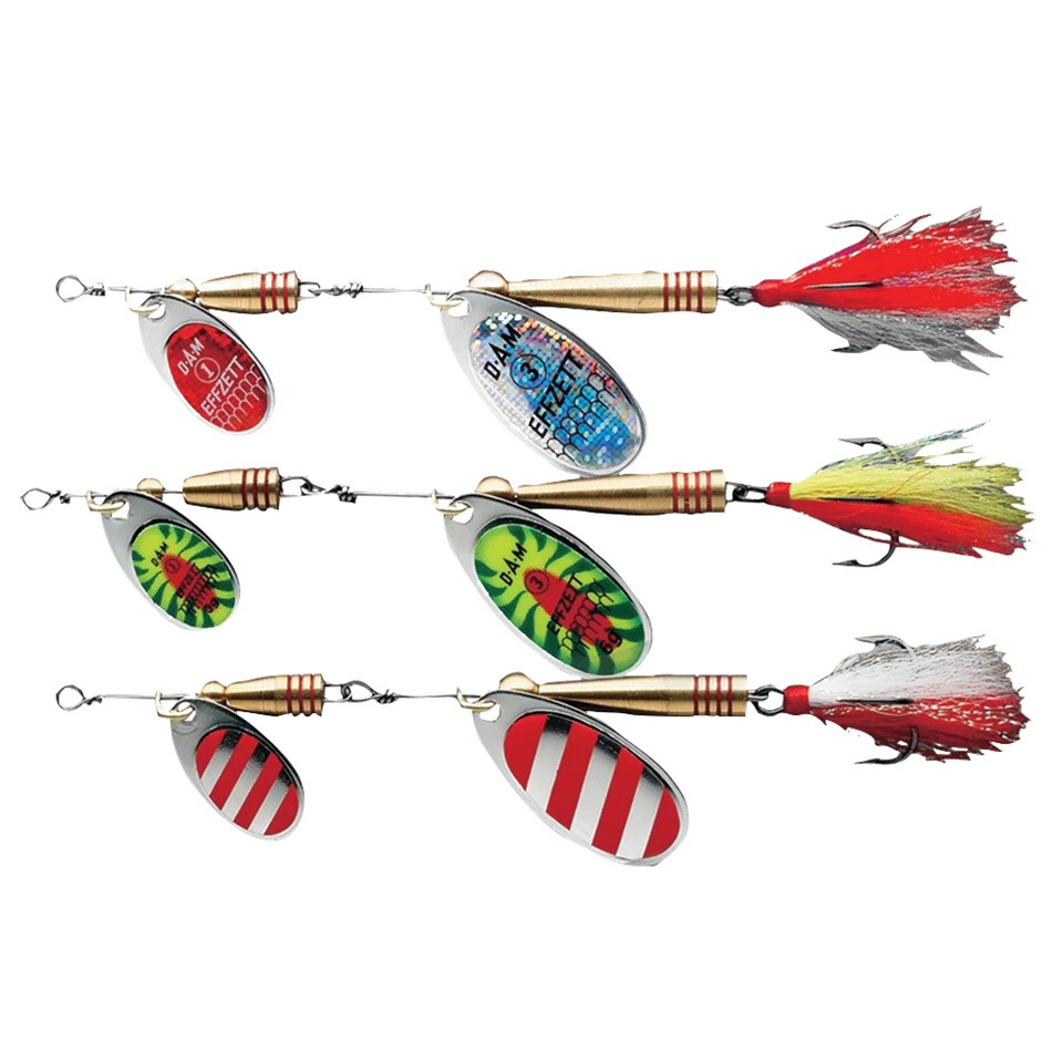 Dam Effzett Tandem Dressed Spinner Stripe 10g -20g Zander Hecht - Bild 1 von 1
