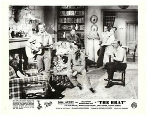 The Brat Original Lobby Card Gail Davis Gene Autry singing playing guitar 1949