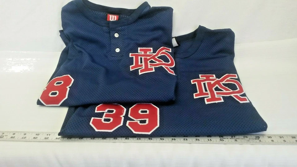 Camiseta deportiva de béisbol vintage 2 Twin Wilson azul malla "KD"/Sundevil/número, para hombre L Foto 1 de 4