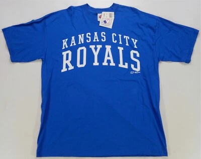 Camiseta Rara De Colección Hank Aaron Originales Kansas City KC Royals 1998 Años 90 Azul Nueva Con Etiquetas XL Foto 1 de 4