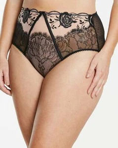 Ann Summers Orielle Black High Waist Brief Sz 12 *In Stock* - Picture 1 of 3