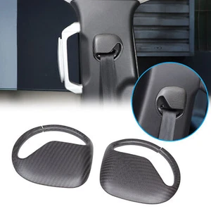 Matte Carbon Fiber Seat Belt Buckle Cover Trim 2020-2023 For Land Rover Defender - Picture 1 of 16