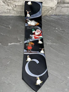 Holiday Traditions by Hallmark Christmas Tie Santa/Penguins/Polar Bear/Reindeer - Picture 1 of 4
