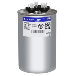 45 / 7.5 MFD x 440 VAC Dual Capacitor Replaces Trane CPT669 CPT-0669 CPT00669 - Picture 1 of 3