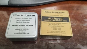 WILSON ROCKWELL TEST BLOCK 9209-090 HRK 91.35 W R: O.74  KW SCALE [OFB8] - Picture 1 of 11