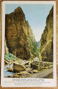 Shosone Canyon Cody Rd to Yellowstone Nat'l Park WY Postcard PC 1920s Unused - Picture 1 of 1