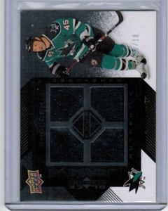 2008-09 Upper Deck Black Diamond Quad Jersey Black Jody Shelley 6/10 RARE