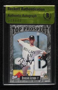 1997 Best Carolina League Top Prospects Bronson Arroyo #4 Auto