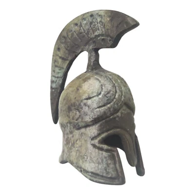 Casco Hoplita Espartano Antiguo Griego Museo Bronce Réplica 1383 Foto 1 de 4