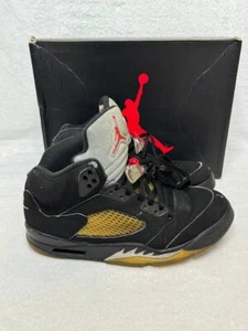 Jordan 5 OG Nike Air Mid Metálico Plateado Negro - Talla 9 - Imagen 1 de 16