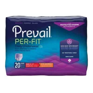Ropa interior protectora para incontinencia Prevail Per-Fit para mujer absorción adicional - Imagen 1 de 9