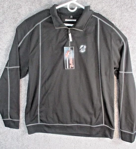 Bridgestone Procert Herren XL Jacke schwarz Windbreaker Half Zip Tasche Pullover - Bild 1 von 12