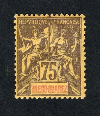 Sello Madagascar 1894 Mi#49 Diego Suárez MH CV=13$ Foto 1 de 2