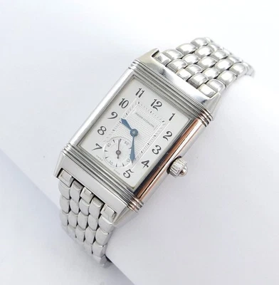 Jaeger-LeCoultre Reverso Duetto 256.8.75 Diamanten 23 mm Handaufzug Papiere - Bild 1 von 4