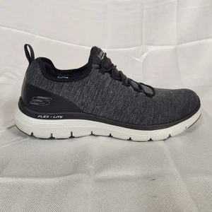 Skechers Herren Flex Advantage Slipper Wanderschuhe schwarz/grau Größe 12W - Bild 1 von 7