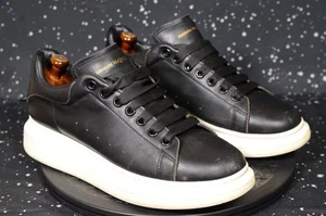 Alexander McQueen Shoes Mens Size 41 Platform Leather Lace Up 20211303 Sneakers - Picture 1 of 12