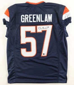 Dre Greenlaw Signed Denver Broncos Custom Jersey (BECKETT) XL - Picture 1 of 3