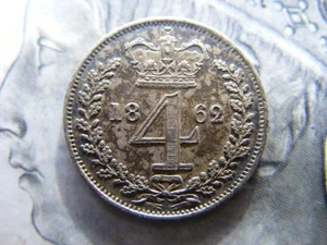 1862 Maundy 4d, Victoria - Picture 1 of 2