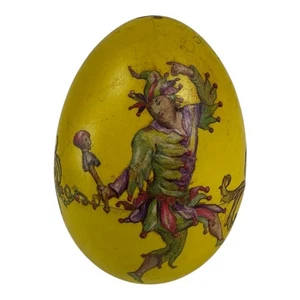 Vintage Original Kunst Ei vom Künstler A. Stoker 1974. "JESTER" handbemalt. RAR - Bild 1 von 7