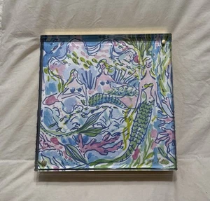 NIB Lilly Pulitzer Acrylic Blue Mermaid 6 x 6 picture frame $(38) - Picture 1 of 4