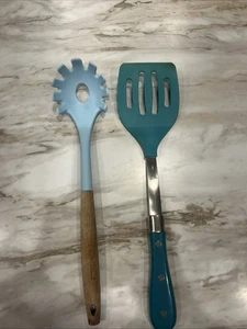 Pioneer Woman Kitchen Utensils, Spoon, Spatula. Lot Of 2 - Picture 1 of 6