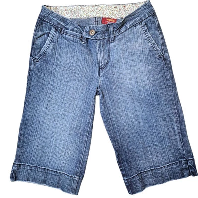 Bermudas de tiro bajo Y2K Bongo talla 5 00s Preppy Fairycore aberturas laterales Foto 1 de 4