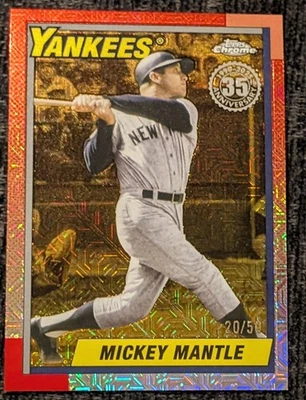 Серебряная упаковка обновления 2025 Topps MICKEY MANTLE #U90C-54 1990 Topps Mojo ЗОЛОТАЯ /50 SP - Изображение 1 из 4
