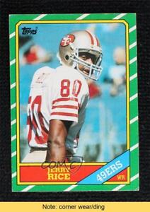 1986 Topps Jerry Rice #161 Rookie RC HOF READ