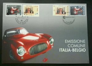 [SJ] Belgium Italy Joint Issue Car 2003 Arts Antique Tools Vehicle (joint FDC) - Picture 1 of 6