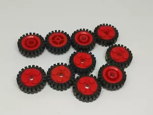 LEGO : 8x Roue + Pneu 24mm D. x 8mm - Réf 6248c01 rouge - Set 1194 4145 4271 636 - Imagen 1 de 1