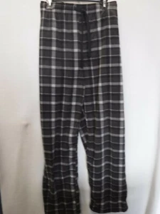 MENS SIZE 2XB CROFT & BARROW GRAY PLAID EXTRA SOFT FLEECE SLEEP PANT NEW #21133 - Picture 1 of 2