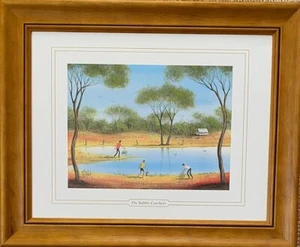 Kym Hart "The Yabbie Catchers" Fully Framed - Australian Artist son of Pro Hart - Picture 1 of 2