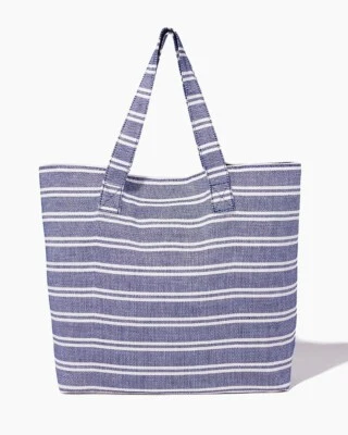 Charming Charlie ~ новый большой холст пляжная сумка с короткими ручками ~ новый с Ярлыками - Изображение 1 из 2