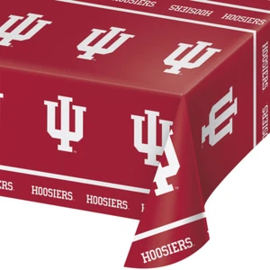 2-ct University of Indiana Hoosiers Plastic Table Covers College Party - Picture 1 of 1