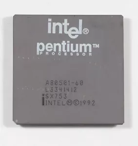 Socket 4 Processor CPU - Intel Pentium 60 - 66MHz - SX753 - Picture 1 of 2