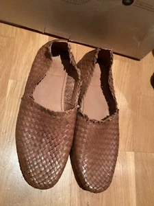 Mens Tan H by Hudson Summertime Cozumel slip on shoes US 9, UK 8, EU 42. BNWOB - Picture 1 of 4