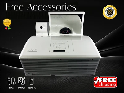 Ultra-Short Throw 3100 ANSI DLP Projector Ideal for History Lessons w/IR Camera - Image 1 of 4