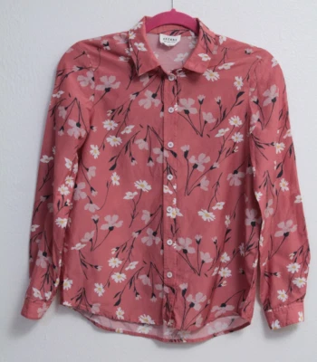 Camisa blusa/camisa para mujer LACOSTE con botones mangas 3/4 estampado de flores talla 44/12 Foto 1 de 4