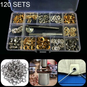 Rivets Double Cap Metal Stud Fixing Tool For Leather Craft Belt Kits+ - Picture 1 of 16