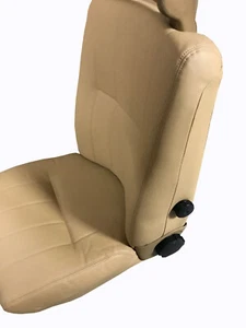 Volvo 240 245 funda asiento delantero tapicería BEIGE CAMEL vinilo 1986-1993 - Imagen 1 de 4