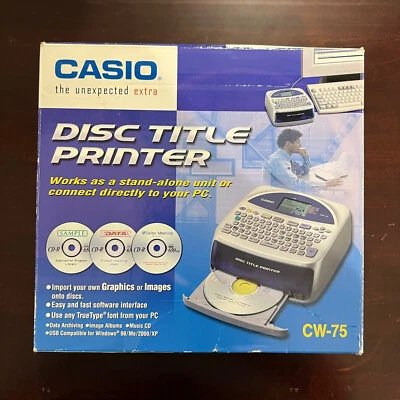 Casio CW-75 Label Thermal Printer - Image 1 of 4