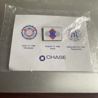 Yankees 1958 World Series Pin Chase Bank New York MLB USA New - Image 1 of 3