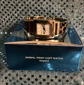 Reloj de puño con estampado animal Avon, estampado de leopardo ~ vintage ~ nuevo de stock - Imagen 1 de 3