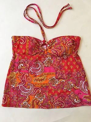 NEW Chaps Women's Swimsuit Tankini Top Size 8 - Image 1 of 4