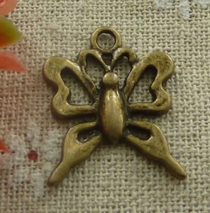 Free Ship 80 pcs Antique bronze butterfly charms 24X20mm L-2234 - Picture 1 of 4