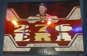 2006 Triple Threads Whitey Ford 6 Piece Relic 13/36 - Picture 1 of 3